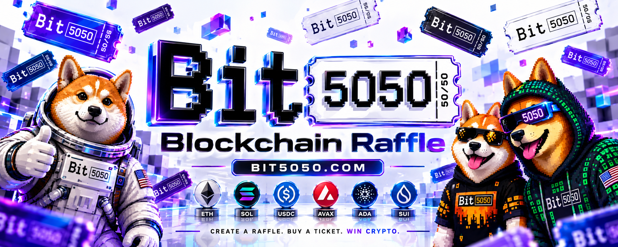 Web3 pre-seed SAFE 2026 — BIT5050 INC. Multi-Chain Raffle Protocol live across 17+ blockchains, no token, pure equity, Delaware C-Corp