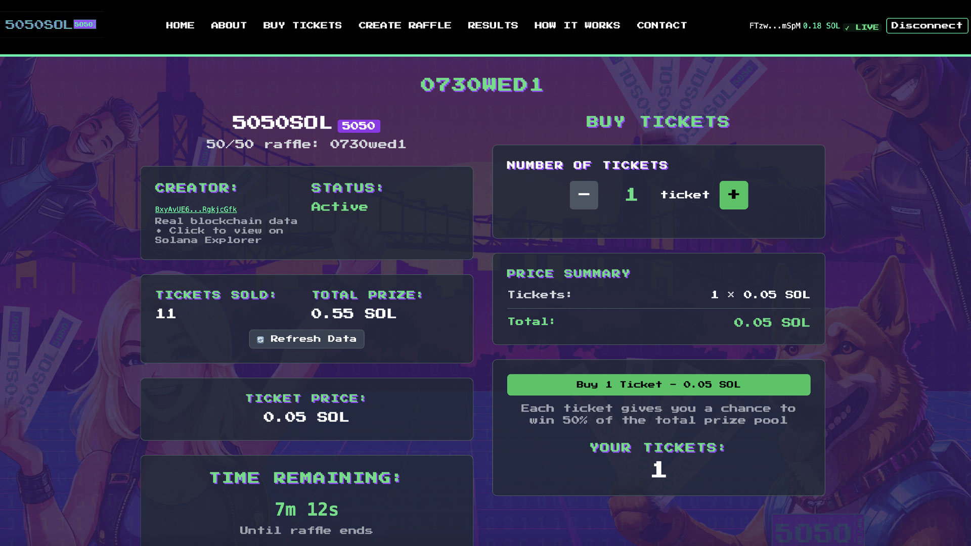 5050SOL Platform Screenshot 7