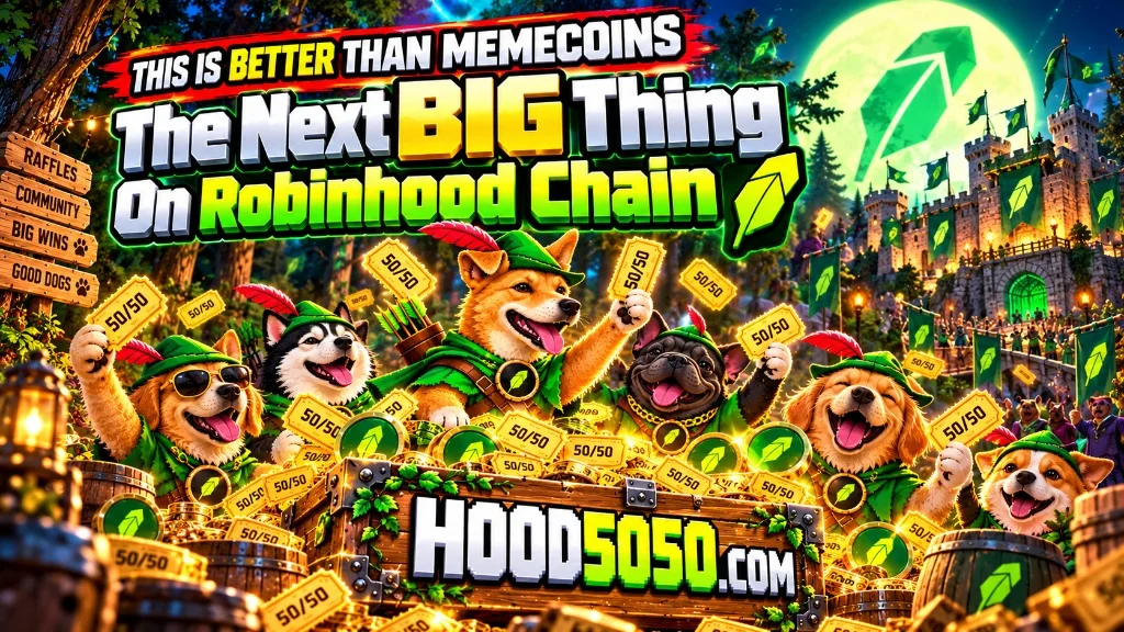 HOOD5050 — raffles on Robinhood Chain better than memecoins