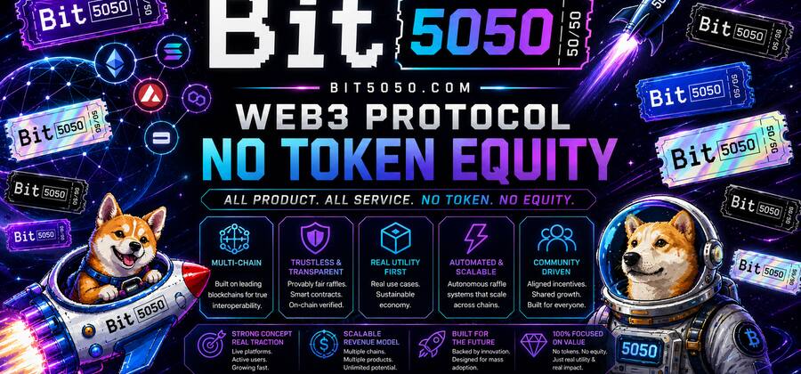 BIT5050 equity-only investment model — no governance token, SAFE round, Delaware C-Corp structure, pure equity return for investors