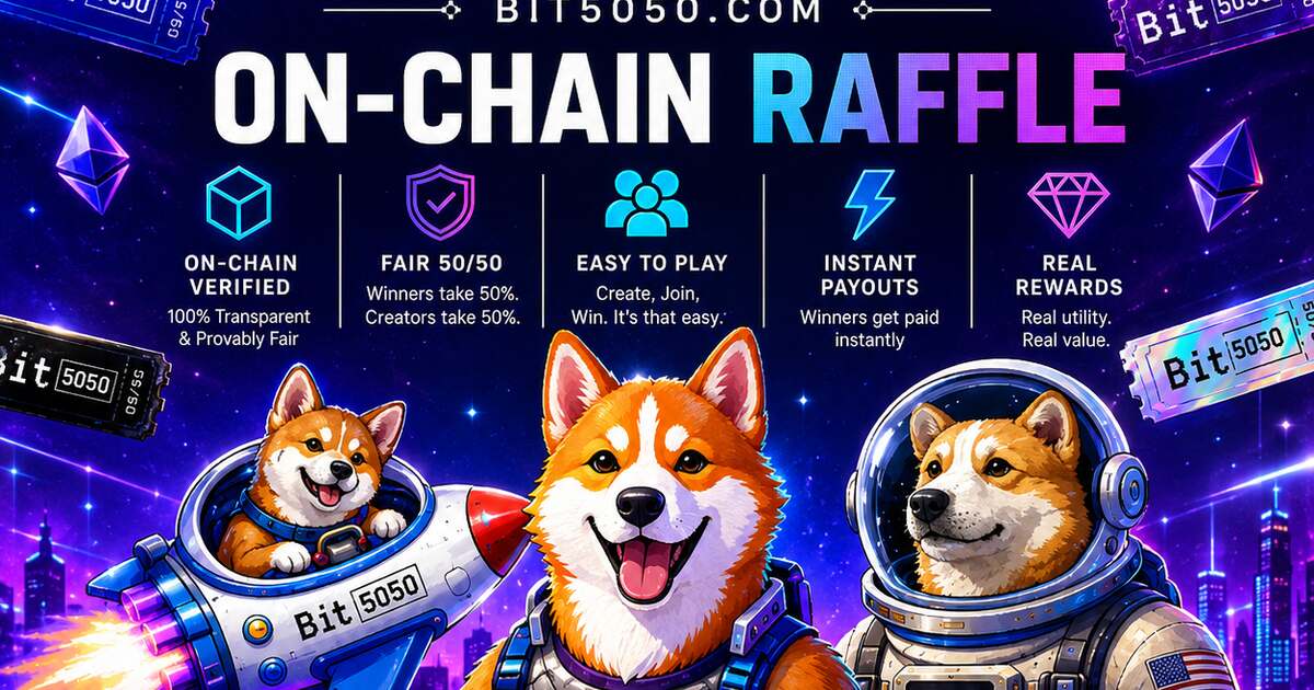 BIT5050 On-Chain Raffle Protocol — Verifiable 50/50 Draws on Ethereum, Base, Solana, Avalanche, TON and 10+ More Blockchain Networks