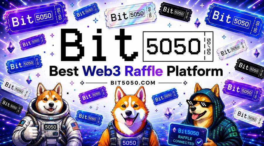 BIT5050 Web3 Raffle available on 17+ blockchains including Ethereum, Base, Solana, Polkadot, TON, Avalanche, and more